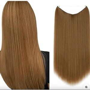 Golden Auburn 16" hair extensions both straight and curly by "That Hair"